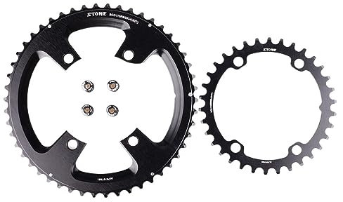 MAYANGYANG Platos para Bicicletas Plato 110bcd Plato Doble Bicicleta de Carretera 52 36T 53 39T 54 40T 50 34 48 33T 5800 6800 Plato Ovalado 32 MTB(Round 50-34T)