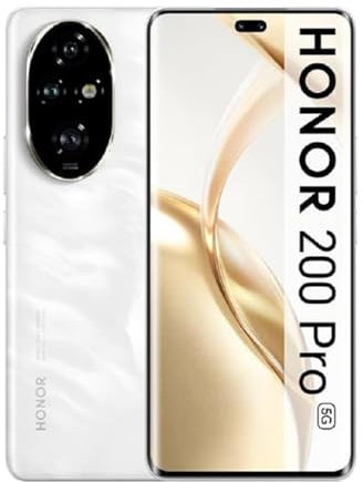 HONOR 200 Pro Smartphone 5G, 512 Go, Écran 6,7 Pouces, Batterie 5200 mAh, Triple Appareil Photo 50 MP (200 Pro, White, 12+512G)