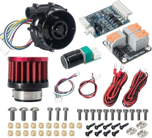 BIGTREETECH Universal Turbo Kit 24V Brushless Centrifugal Air Blower WS7040 BLDC Blower Fan 6.5kpa Blower Kit with Universal Controller Adapter&Air Filter 3D Printer Part for Voron2.4, VzBot, HevORT