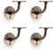 4 Pack - Heavy Duty Stair Handrail Bannister Bracket Arm - Antique Brass 82mm Proj Holder