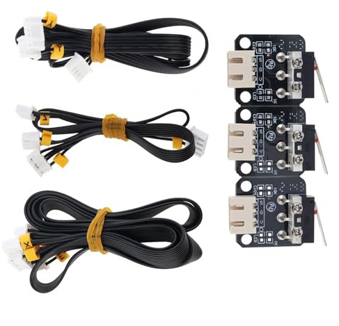 DiGiYes 3D Printer Parts Stepper Motor X Y Z Axis Cable with 3pcs XYZ End Stop Limit Switch Fit for Ender 3/ Ender 3 Pro/Ender 3X, Stepper Motor and Limited Switch Endstop Cable