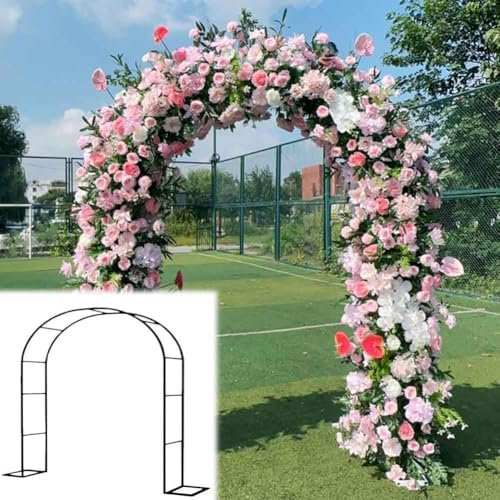 WCQSYY Arco De Jardin para Plantas Arco De Hierro Forjado para Plantas Trepadoras Arco De Rosales para Plantas Trepadoras,Blanca,W3.5M*H2.2M