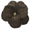 Stiefmütterchen Schwarz Blume Polymer Ton Resizable Statement Ringe Damen Handmade