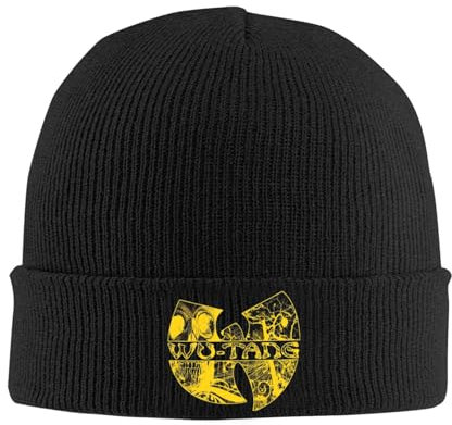 EIILHUED Wu Clan Malerei Einer Kluft Strickmütze Mützen Herbst Hut Warme Acryl Farbe Kappen für Männer Frauen Geschenk