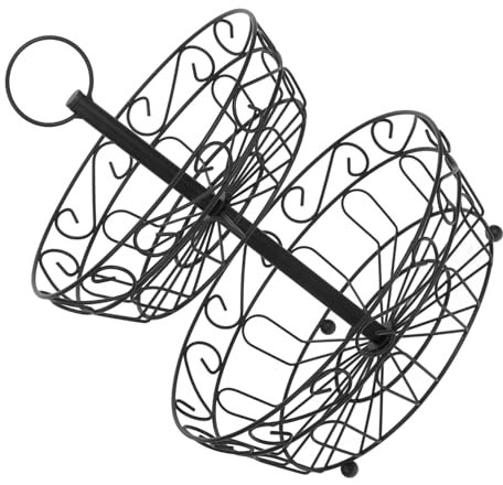 OKUMEYR Contenitore di Frutta in Filo di Metallo Cestino Portafrutta per Tavolo Ciotola Decorativa per Cucina Fruttiera per Alimenti