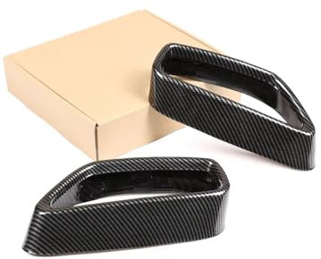 ZDDYUU Auspuff Endrohr Abdeckleisten für BMW 5 Series G30 G38 2018-2022, Auto Endschalldämpfer Endrohrabdeckungsblende Auspuffrohr Auspuffblenden,Carbon Fiber