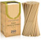 Lives on Green Braune Strohhalme aus Kraftpapier, 19,7 x 0,6 cm, für Milch, Saft, Tee, heiße oder kalte Getränke – 100% biologisch abbaubar, 250 Stück