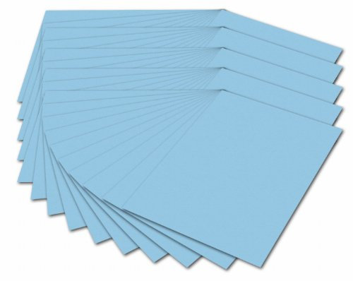 folia 614/50 30 - Fotokarton DIN A4, 300 g/qm, 50 Blatt, himmelblau - zum Basteln und kreativen Gestalten von Karten, Fensterbildern und für Scrapbooking