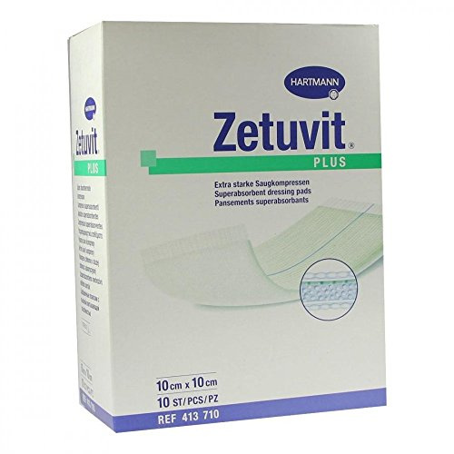 Paul Hartmann Zetuvit Plus Saugkompressen steril 10x10cm 10 Stück