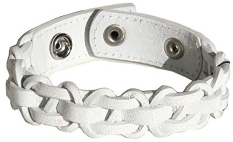 Fossil Herren-Armband Leder weiss JF86203040