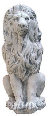 RAINBEAM Löwe, Skulptur aus Stein, Löwen-Skulptur