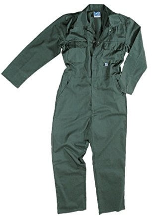 Men's Workwear Safety Work Blue Castle Stud Front Boiler Suit Coverall Overall Plumber wear Work Wear (Chest to Fit 46, Spruce Green)