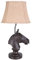 Tischlampe Pferd Lampe Kolonialstil Tischleuchte 63 cm Pferdekopf Leuchte cw148 Palazzo Exclusiv
