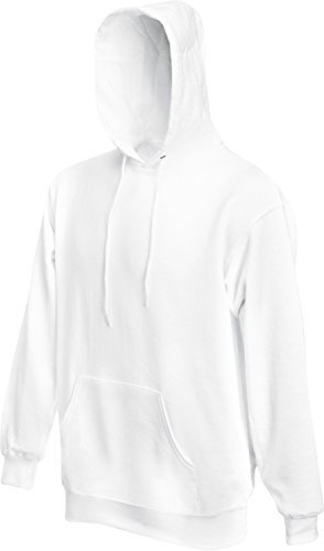 Fruit of the Loom Hooded Sweat Weiß - XL