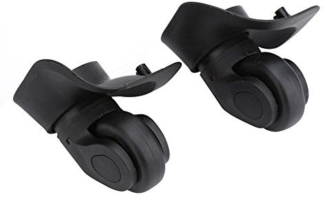 Dilwe 1 Paar Gepäck Koffer PVC kofferrollen Ersatzrollen Universal Koffer Ersatzräder (W041-2 L)