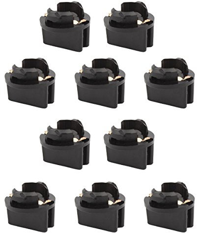 TOMALL T10 194 168 Buchse für Instrumententafel Dash Light Car Gauge Cluster Lampen Basis (10er Pack)