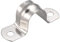 sourcing map 20mm(0.8) Rigid Pipe Strap, 2 Holes 304 Stainless Steel Tension Tube Clip Clamp 10pcs