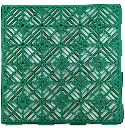 ANTIHUMEDADES Losetas de plástico Verde 30 x 30 x 1,5 cm - Suelo económico para Zonas húmedas, Suelos de terrazas, Suelos de Piscinas