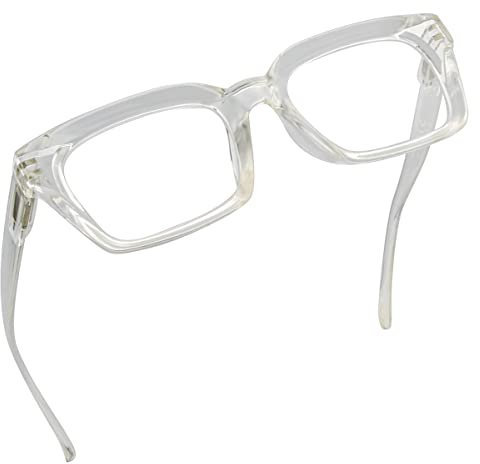 Eyekepper Damen Lesebrille - Übergroße Lesehilfe mit quadratischem Design für Frauen Transparent +1.50