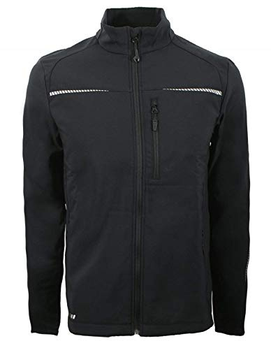 Strauss Engelbert Softshelljacke (Größe M, Farbe schwarz) - Outdoor - winddicht wasserdicht atmungsaktiv - leicht und flexibel