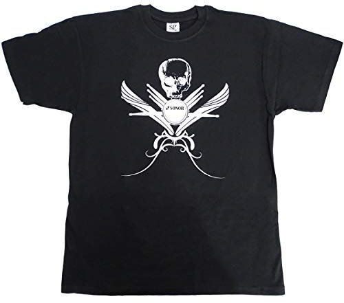 Sonor Z9193 Drummer Schlagzeug T-Shirt kurzarm Skull Gr. XXL Geschenk für Drummer