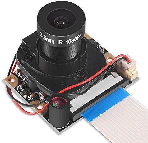 DORHEA for Raspberry Pi 4 B 3 B+ Camera Module Automatic IR-Cut Switching Day/Night Vision Video Module Adjustable Focus 5MP OV5647 Sensor 1080p HD Webcam for Raspberry Pi 2/3 Model B Model A A+