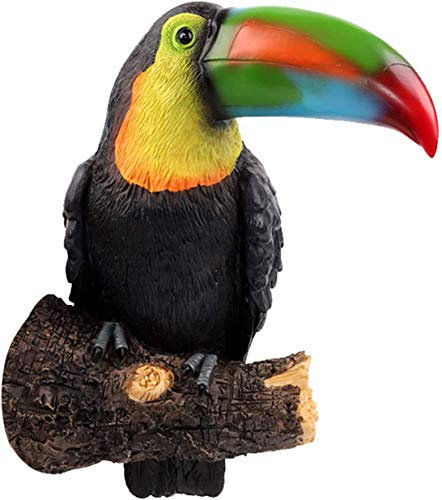 Tukan Figur Tierfigur Tropische Vogel Statue Tukan Ornament Desktop Dekorative Skulptur für Home Office Dekoration - Stil 01