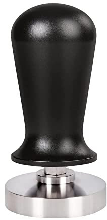 Ezebesta 53mm Kaffee Tamper Druckregulierend Edelstahl Kalibriert Espresso Stempel mit Griff 30lbs Anpressdruck Siebträger Zubehör