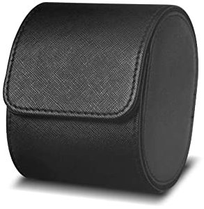 KnR Harmony Tragbare Uhrenbox mit einem Steckplatz 1pcs Uhrenbox Watch Organizer Lederuhrenhalter für Weihnachten Jubiläum Geburtstag