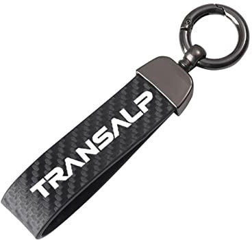 Porte-clés De Moto Porte-clés Moto en Fibre de Carbone pour HON-DA TRANSALP 600 650 700 xlv650 Accessoires Moto (Couleur : Noir, Size : Normal)