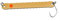 FTM Blinker zum Forellenangeln Spoon Curl Kong 3,5g 6,7cm, Farbe:Ocker/Ocker