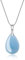 COAI Geschenkideen Damen 925s Halskette aus Edelsteine Träne der Engel Anhänger aus Aquamarin