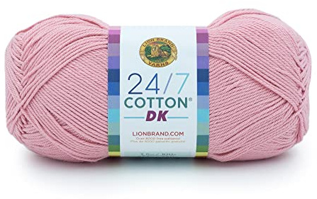 Lion Brand Yarn 769-101AO 24/7 Baumwolle DK Garn, Cameo, 1 Pack