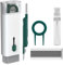 7 en 1 Keyboard Cleaning Brush Kit - Cepillo Limpiador de Teclado Herramienta Limpieza Auriculares Extractor de Teclas Multifunción Extractor de Polvo para Laptop Auriculares, Verde Oscuro