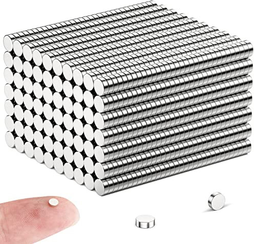 FINDMAG 50 Pcs 3 mm x 1 mm Mini Neodymium, Small Craft, Fridge, Whiteboard, Cylinder for Crafts, Photos, Tools, Arts, Hobbies, DIY