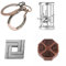 RoseFlower 4 pcs Metallpuzzle Cast Puzzle Magic Lock Puzzle Unlock Adult Puzzle Lock Intelligent Lock Brain Teasers Alloy Unlock Toy Intelligentes Puzzle Lock Toy für Party Favor Kids Adults