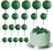 ASTARON 20 Pcs Ball Cake Topper Decorations Mini Balloons Cake Topper Sticks Dark Green Balls Cake Picks for Wedding & Birthday