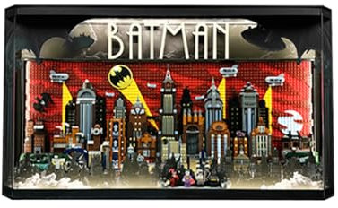 AF BlockHaus Acrylic Display Case for Lego 76271 Batman: The Animated Series Gotham City Model, Dimensions: 78×8×42cm (Case Only, No Model) (B), O76271