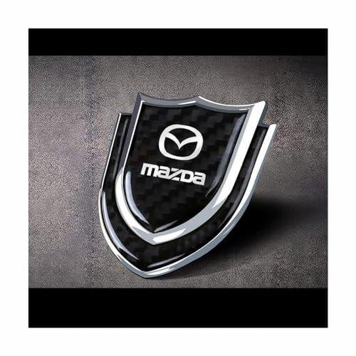 WERTYUV Auto Emblem Aufkleber, für Mazda Ms Speed 2 3 5 6 Mx3 Mx5 Rx7 Rx8 Cx5 Cx7 Cx9 rostfrei langlebiges Front Motorhaube Kofferraum 3D Selbstklebende Ersatz Dekoration