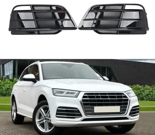 KLFDT Front- & Kühlergrille für Audi Q5 SQ5 2018-2022,Vorne Kapuze Mittelnetz Grilles,Auto Kühlergrill Außendekorationszubehör