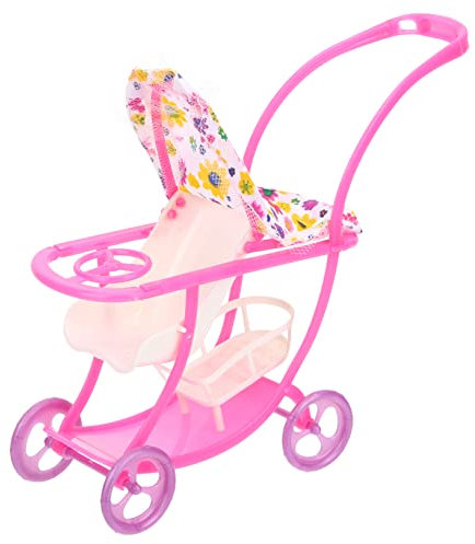 KOMBIUDA Puppenhaus Kinderwagen Miniatur Baby Kinderwagen Kinder Puppenhaus Spielzeug Kreative Dekorative Stücke