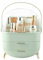 Multi-Function Make Up Case Dustproof Cosmetic Storage Box, Organizer Skin Care Products Jewelry Organizer Finishing Box for Bedroom Bathroom Desktop (Mint Green)