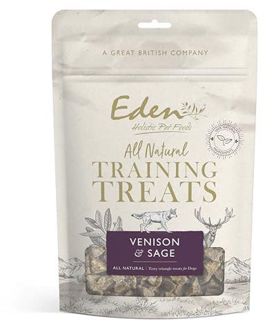 Venison & Sage Training Treats 500G, Suitible for Puppies 8 weeks+, Adult and Senior Dogs, Succulent soft Tasty Triangle Training Treats, perfect for training or as a reward, dog treats.