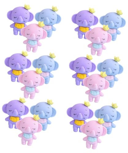 OFFSCH Kleiner Radiergummis Elefantenform 36 Stück Bunte Ebene Radiergummis Für Kinder Effektives Radieren Schulbedarf Belohnung Für Schüler