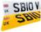 Domo Corporation Ltd Personalised 3D Car Number Gel Acrylic Plate & Stickers UK - Customised Front, Rear, or Pair Plates for Registration Automotive, Home, or Outdoor Use