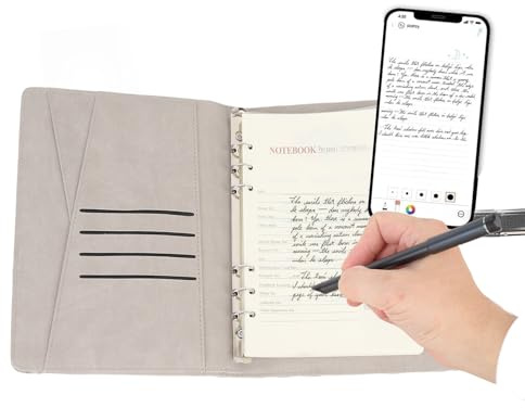 Digital Smart Pen Notebook e Set di Schede di Scrittura, Digitalizzazione della Sincronizzazione in Tempo Reale, Convertire in Testo, BT5.0 Smart Pen per Android, per Studente