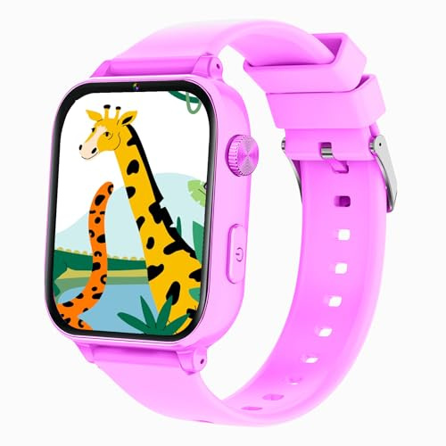 Smartwatch per Bambini GPS 4G, Orologio Bambino Bambina con Telefono, Videochiamata Chat Vocale Sveglia Contapassi Camera Modalità Classe Gioco, Smartwatch Ragazza e Ragazzo 4-12 Anni Regalo, Lavanda