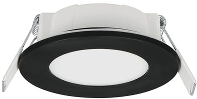 Trio Leuchten LED Einbauleuchte Himal 635110102, Kunststoff Schwarz matt, 3.5 Watt LED, 2 Helligkeitsstufen, Lichtfarbe einstellbar