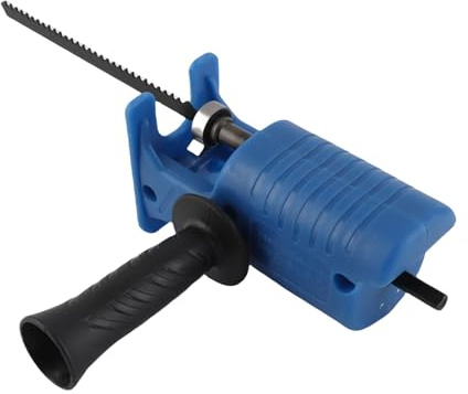 ZASCHMOY Portable Reciprocating Saw Adapter for Electric Drill | Drill Modified Tool for Wood & Metal Cutting | Ergonomic Design with 3 Saw Blades Included