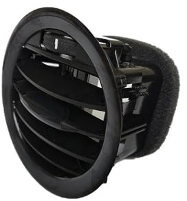 Auto Luftauslass Schwarz/Chrom A/C Air Vent Abdeckung Outlet Grille Für Opel Für ADAM Für CORSA D MK3 Für Vauxhall 13417363 2201099(1PC Black)